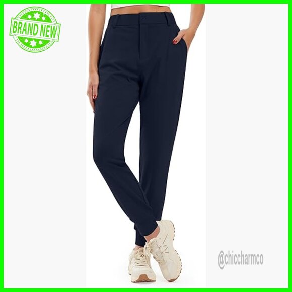 4-Way Stretch Golf Joggers Pants with Pockets Tapered Athletic Sweatpants